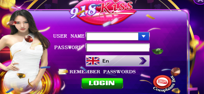 Tampilan Login 918kiss